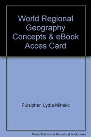 Book cover for World Regional Geography Concepts & eBook Acces Card