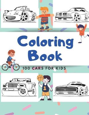 Book cover for 100 cars Coloring Book