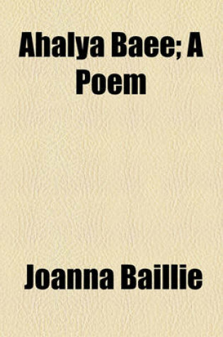 Cover of Ahalya Baee; A Poem