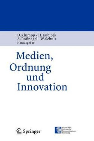 Cover of Medien, Ordnung Und Innovation