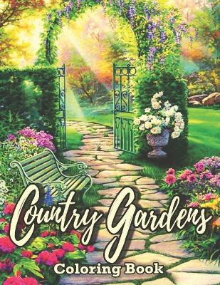 Book cover for Country Gardens Coloring Book