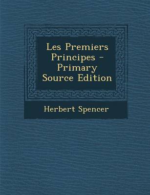 Book cover for Les Premiers Principes - Primary Source Edition