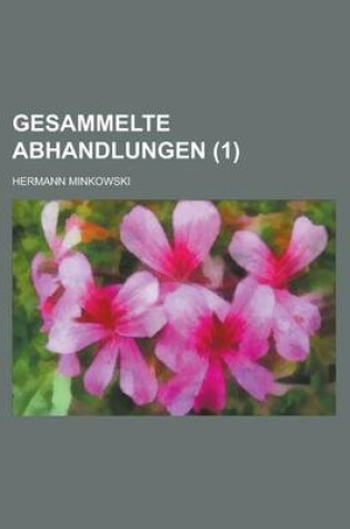 Cover of Gesammelte Abhandlungen (1)