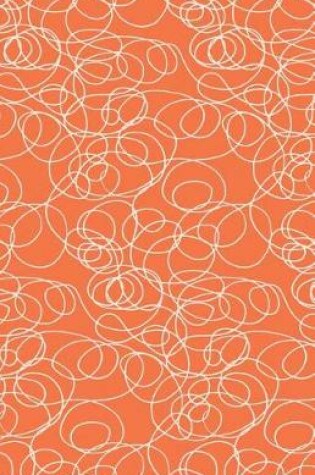 Cover of Journal Notebook Abstract Scribbles In Orange