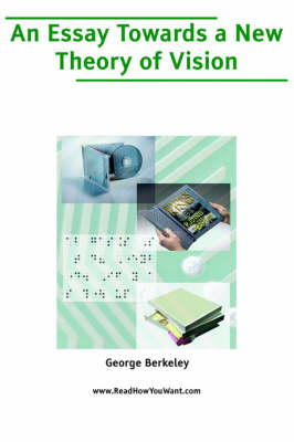 Book cover for Essay Towards a New Theory of Vision, an (Large Print)