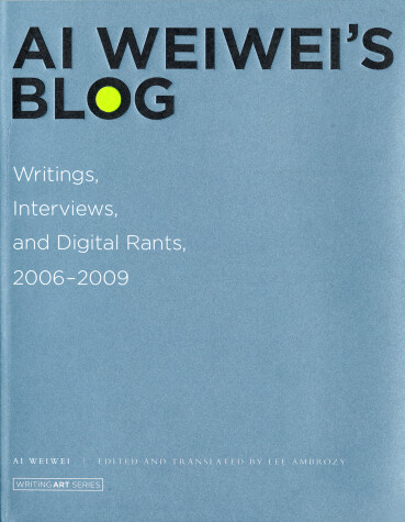 Book cover for Ai Weiwei's Blog