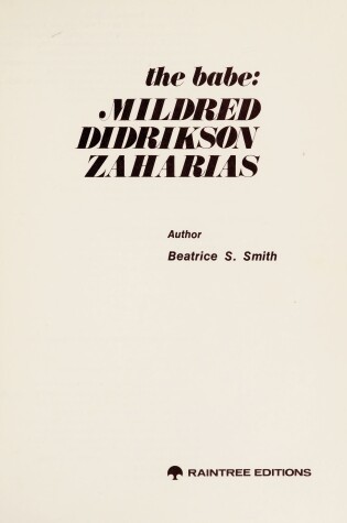 Cover of The Babe, Mildred Didrikson Zaharias