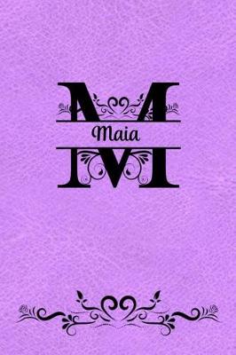 Book cover for Split Letter Personalized Journal - Maia