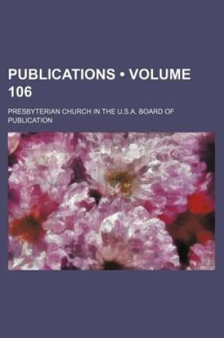 Cover of Publications (Volume 106)