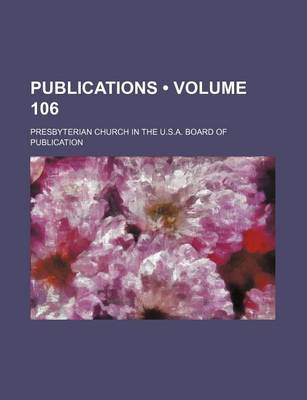 Book cover for Publications (Volume 106)