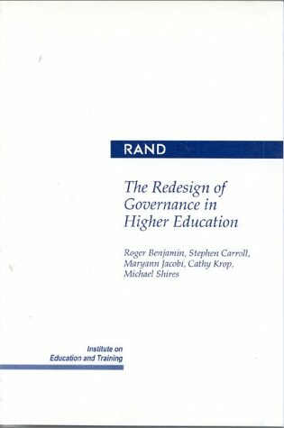 Cover of The Redesign of Governance in Higher Education