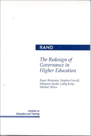 Book cover for The Redesign of Governance in Higher Education