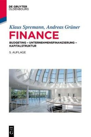 Cover of Finance