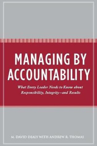 Cover of Managing by Accountability