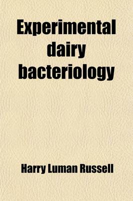 Book cover for Experimental Dairy Bacteriology