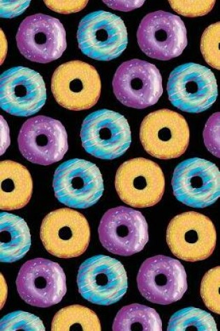 Cover of Journal Notebook Funky Iced Doughnuts Pattern 2