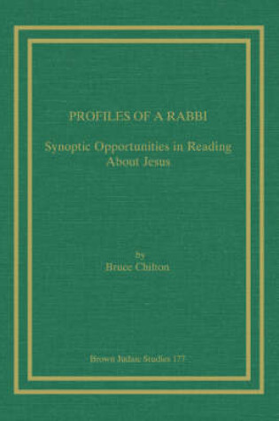 Cover of Profiles of a Rabbi