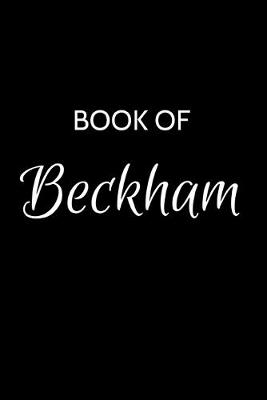 Book cover for Book of Beckham