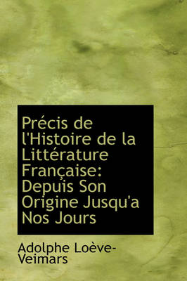 Book cover for PR Cis de L'Histoire de La Litt Rature Fran Aise