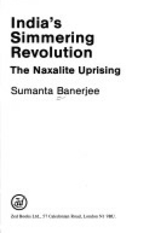 Cover of India's Simmering Revolution