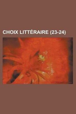 Cover of Choix Litteraire (23-24)