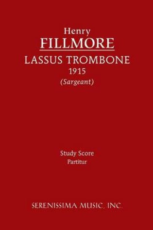 Cover of Lassus Trombone - Study Score