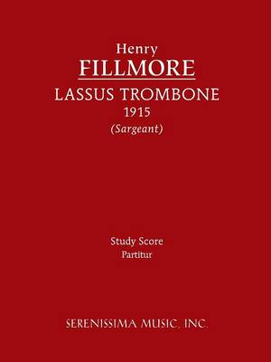 Book cover for Lassus Trombone - Study Score