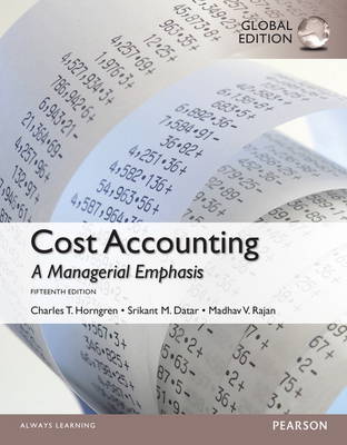 Book cover for Cost Accounting with MyAccountingLab, Global Edition