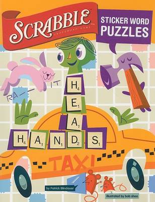 Book cover for Scrabble Sticker Word Puzzles