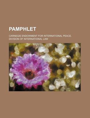 Book cover for Pamphlet (Volume 25-30)