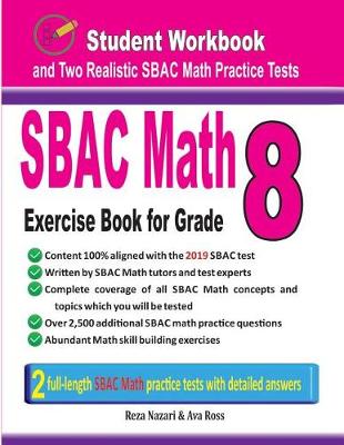 Book cover for Sbac Math Exercise Book for Grade 8
