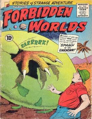 Book cover for Forbidden Worlds Number 98 Horror Comic Book