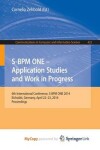 Book cover for S-Bpm One - Application Studies and Work in Progress