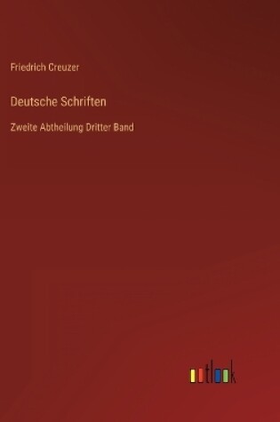 Cover of Deutsche Schriften