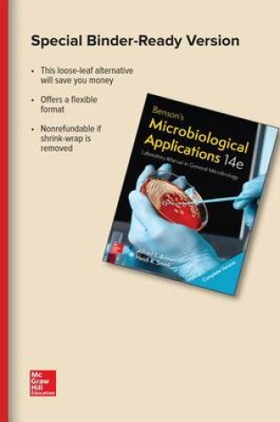 Cover of Loose Leaf Version of Benson's Microbiology Applications Complete Version