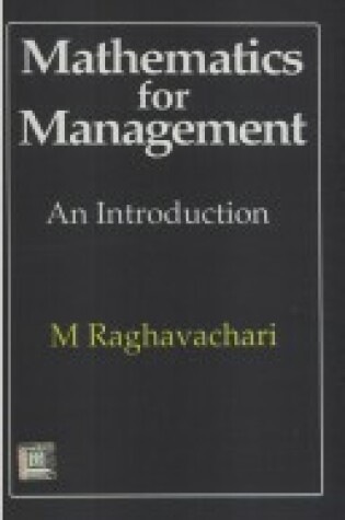 Cover of A First Course in Mathematics for Management