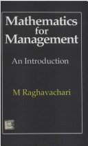 Book cover for A First Course in Mathematics for Management