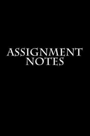 Cover of Assignment Notes