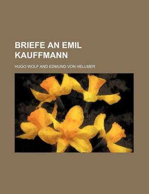 Book cover for Briefe an Emil Kauffmann