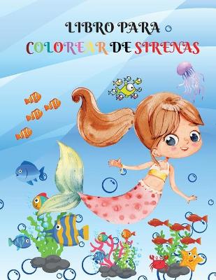 Book cover for Libro para colorear de sirenas