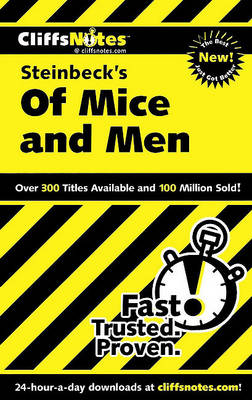 Book cover for Cliffsnotes of Mice and Men