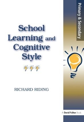 Book cover for School Learning and Cognitive Styles