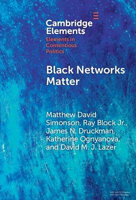 Book cover for Black Networks Matter