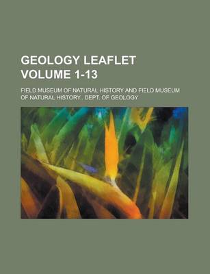 Book cover for Geology Leaflet Volume 1-13