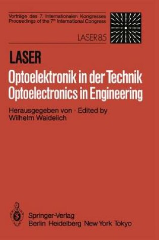 Cover of Laser/Optoelektronik in Der Technik / Laser/Optoelectronics in Engineering