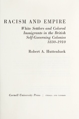 Cover of Racism and Empire