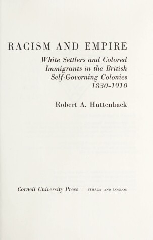 Book cover for Racism and Empire