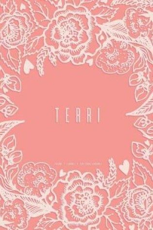 Cover of Terri - Dot Grid Journal, Peach Floral