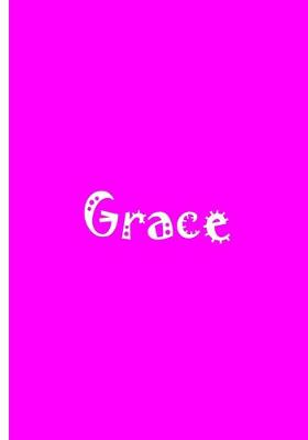 Book cover for Grace - Bright Pink Notebook / Journal / Blank Lined Pages / Soft Matte Cover