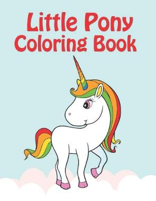 Book cover for little pony coloring book